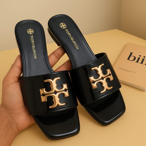 Tory Burch Women’s Comfort Slide Slippers – Black