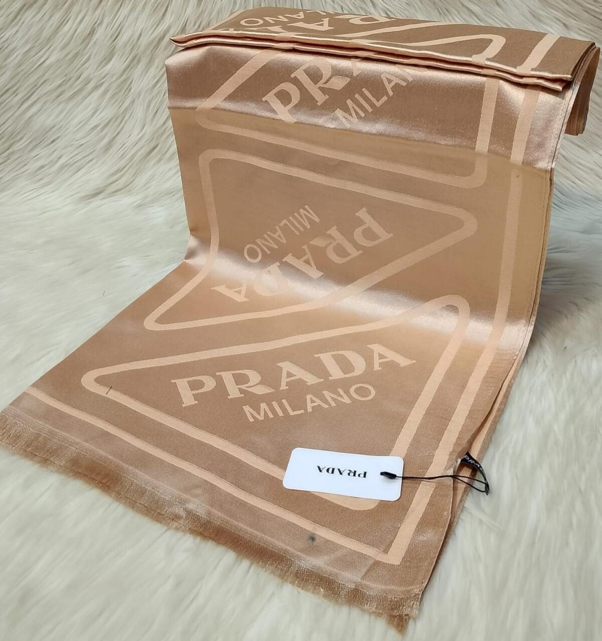 Prada stole Champagne Gold