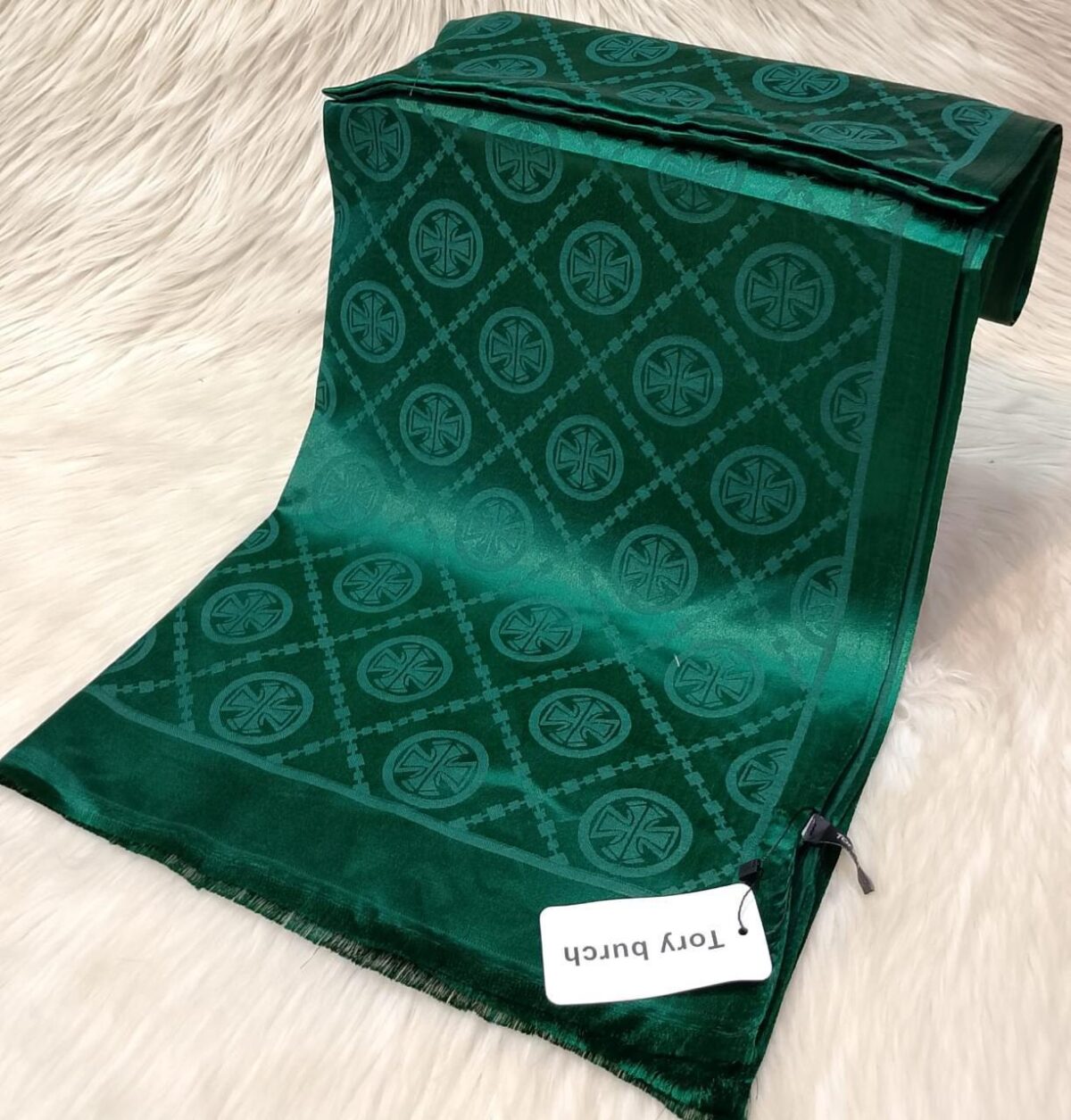Tory Burch Stole-Royal Green